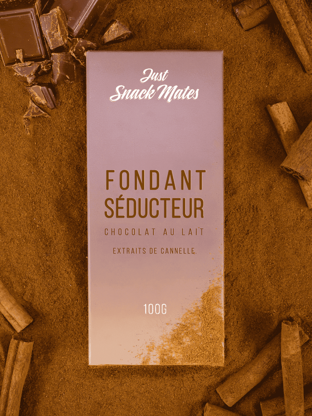 Fond. séducteur - Chocolat au lait aphrodisiaque